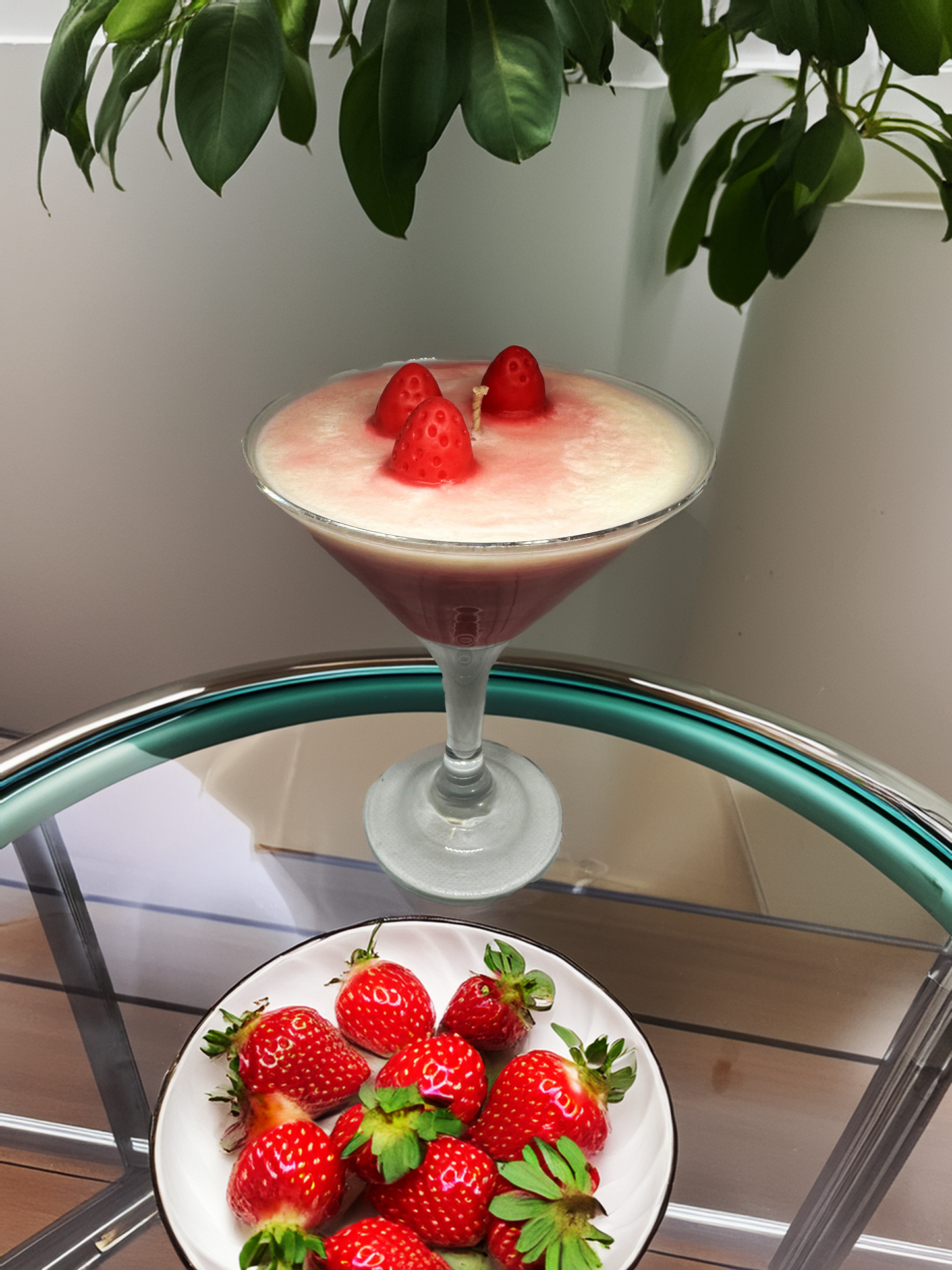 Lumânare parfumată Red Daquiri Cocktail | Amour de Lavande | Lavandă - Căpșune - Vanilie