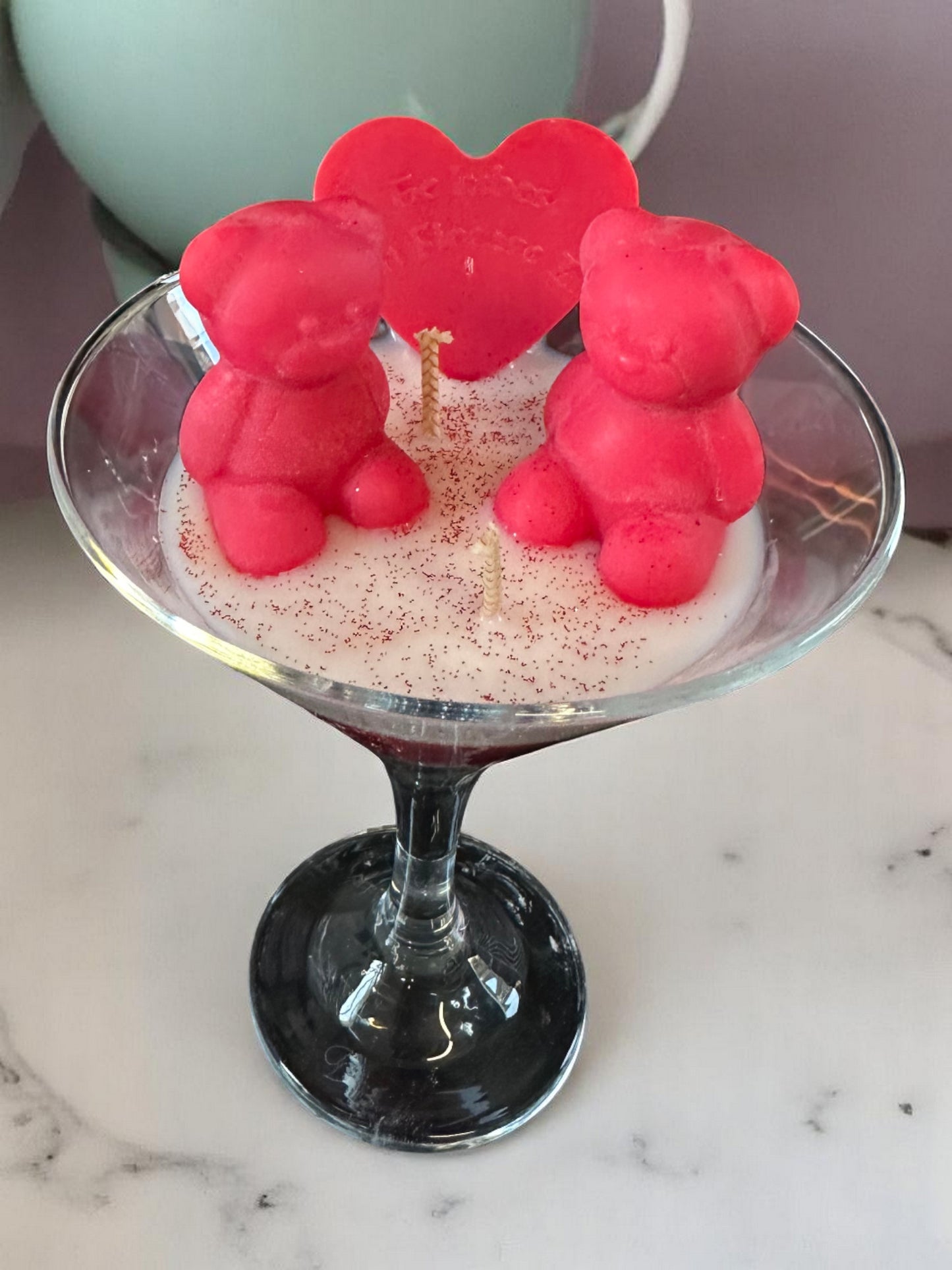 Lumânare parfumată - Teddy Bear te Iubeste | Aromă la alegere