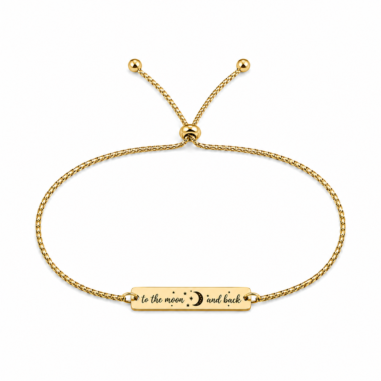 Brățară Personalizată Pandantiv Rectangular Oțel Inoxidabil Silver / Gold / Rosé Gold – model brățară inox reglabilă