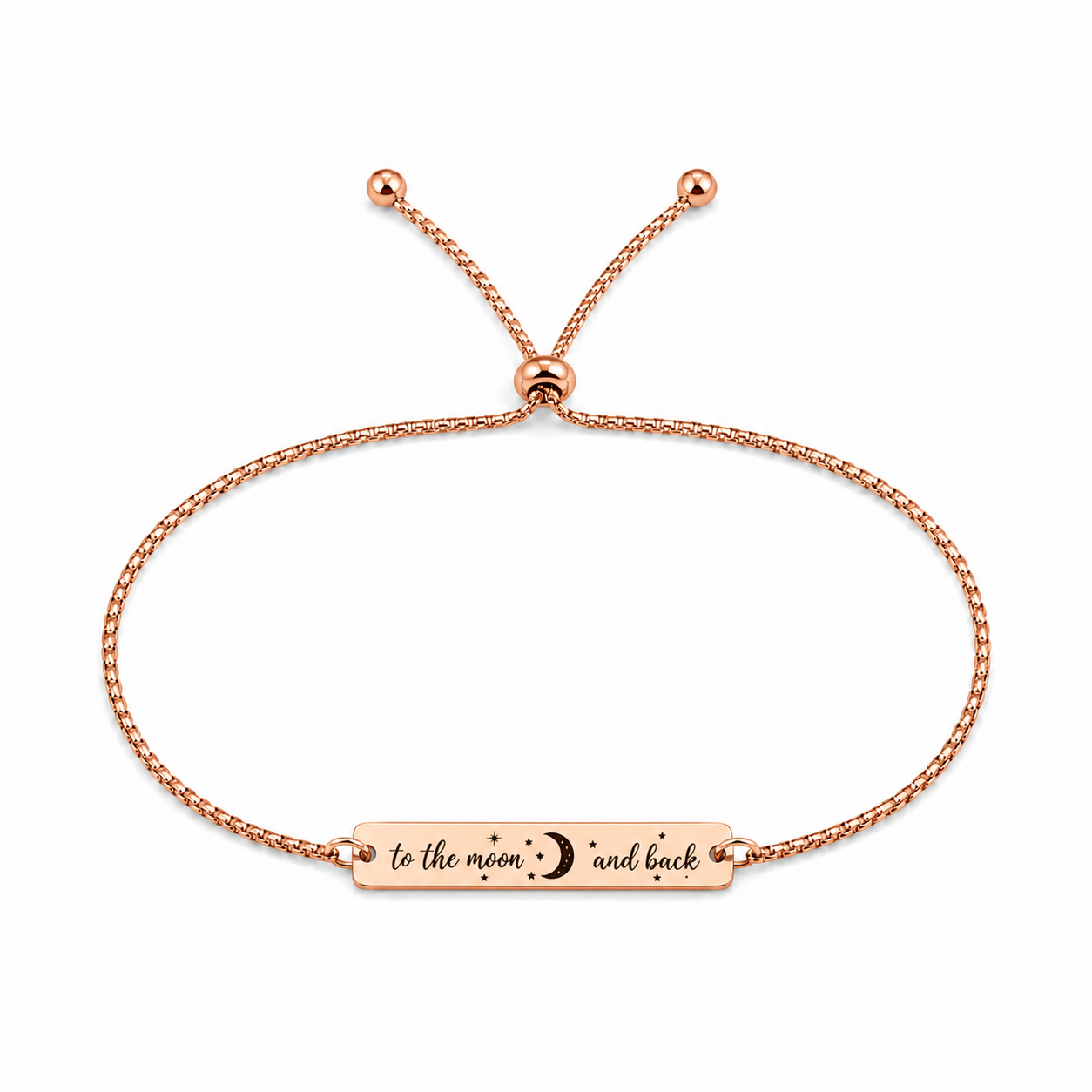 Brățară Personalizată Pandantiv Rectangular Oțel Inoxidabil Silver / Gold / Rosé Gold – model brățară inox reglabilă